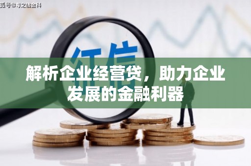 婺城解析企业经营贷，助力企业发展的金融利器
