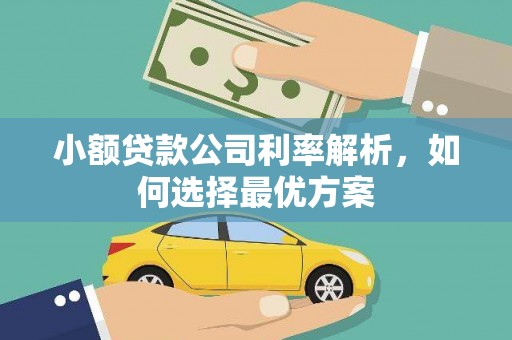 婺城小额贷款公司利率解析，如何选择最优方案