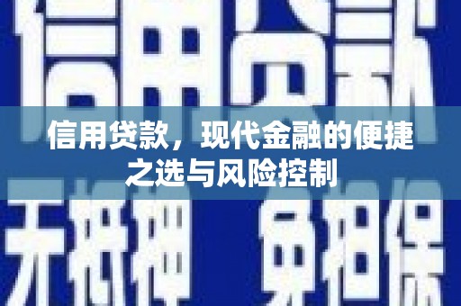 婺城信用贷款，现代金融的便捷之选与风险控制