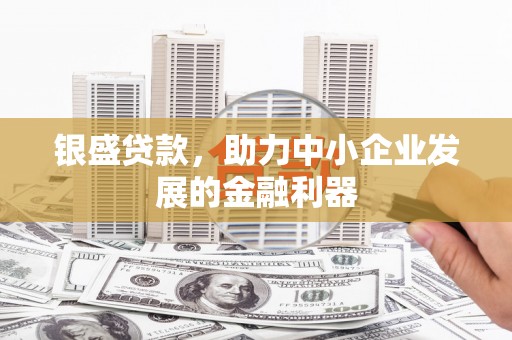 婺城银盛贷款，助力中小企业发展的金融利器