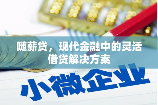 婺城随薪贷，现代金融中的灵活借贷解决方案