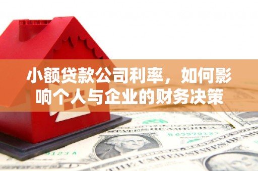 婺城小额贷款公司利率，如何影响个人与企业的财务决策