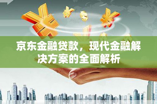 婺城京东金融贷款，现代金融解决方案的全面解析