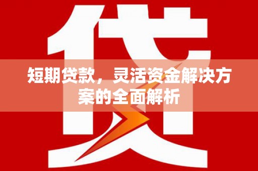 婺城短期贷款，灵活资金解决方案的全面解析