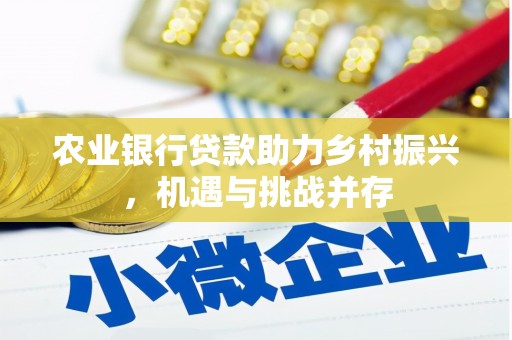婺城农业银行贷款助力乡村振兴，机遇与挑战并存