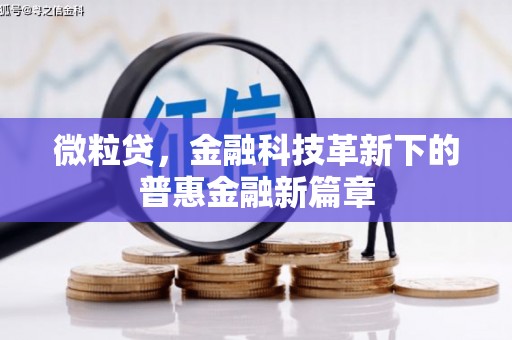 婺城微粒贷，金融科技革新下的普惠金融新篇章
