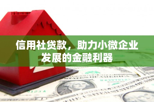婺城信用社贷款，助力小微企业发展的金融利器