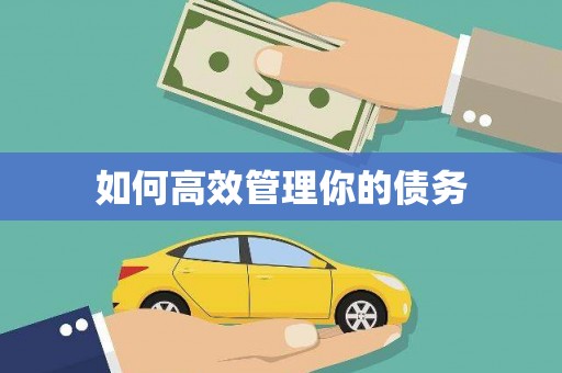 婺城如何高效管理你的债务