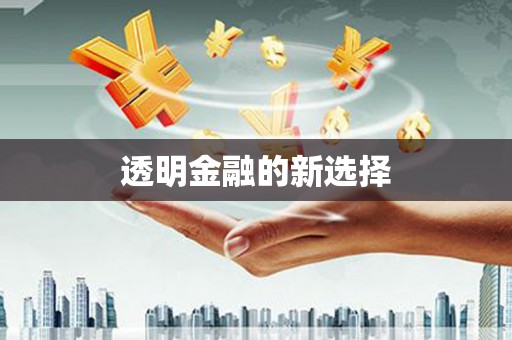 婺城透明金融的新选择